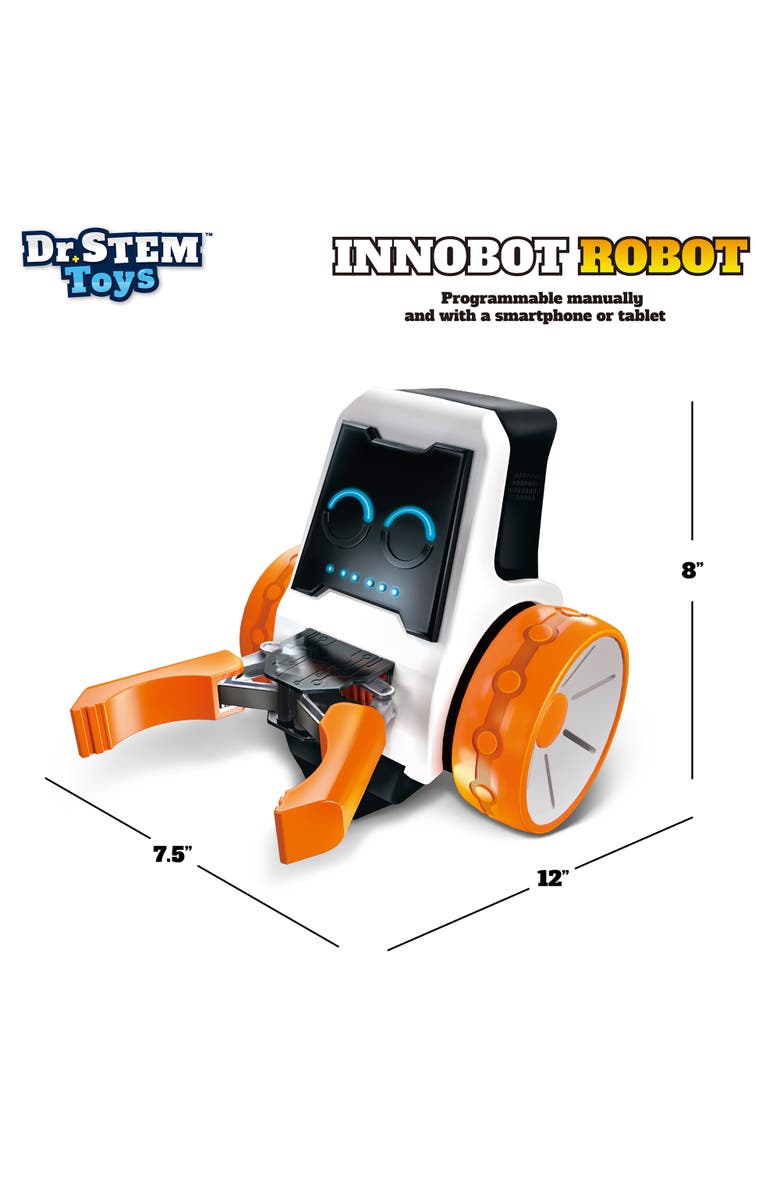 Dr. STEM Toys Innobot Robot Kit, Build & Program Bluetooth Control for Kids 8+, Alternate, color, Multicolored