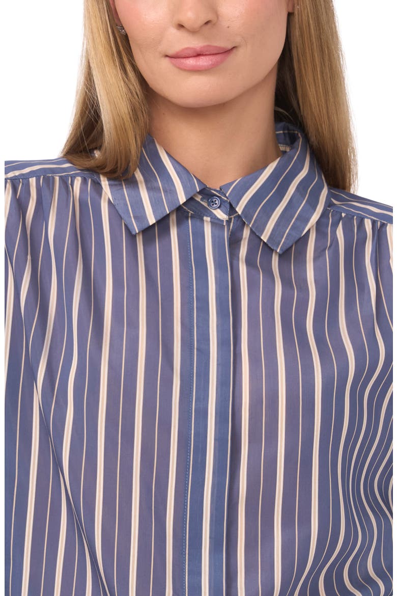 Elise Stripe Button-Up Shirt, Alternate, color, SWIFT SEAS