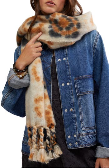 Free People Kaleidoscope Print Scarf In Multi