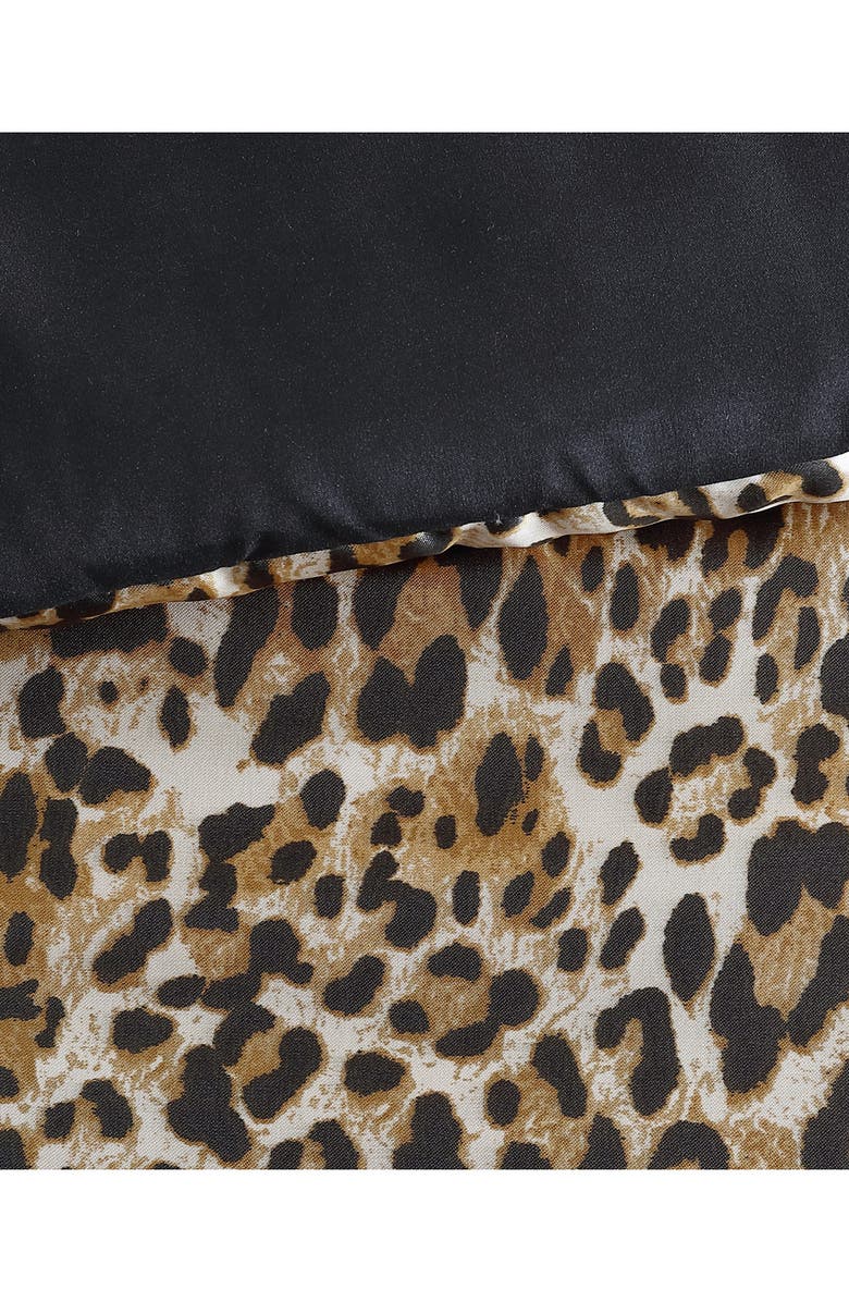 Juicy Couture Monica Leopard Print Comforter Set, Alternate, color, Brown