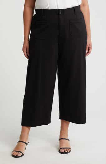 Democracy Patch Pocket Crop Wide Leg Pants