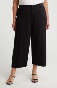 Democracy Patch Pocket Crop Wide Leg Pants