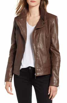Bernardo Leather Moto Jacket