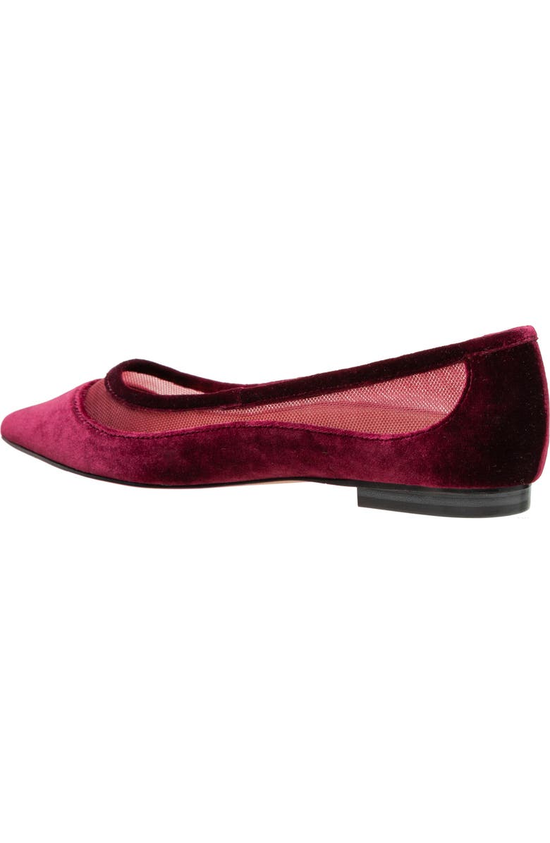 Linea Paolo Novah Pointed Toe Flat, Alternate, color, Burgundy