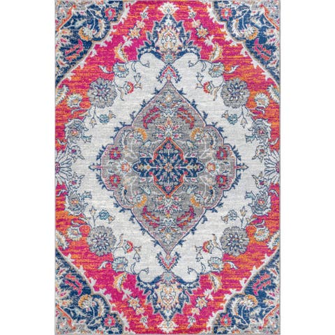Bohemian FLAIR Boho Vintage Medallion Area Rug