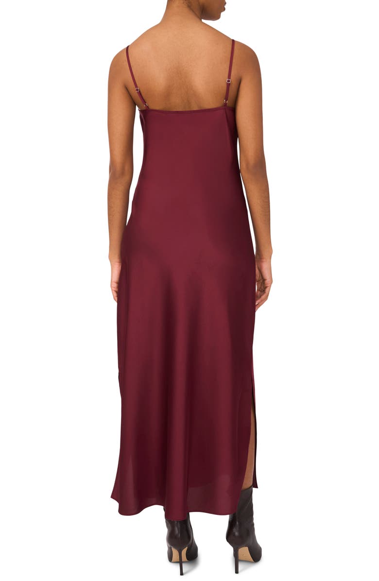 Halogen<sup>®</sup> Turtleneck Sweater & Satin Slipdress Set, Alternate, color, Zinfandel