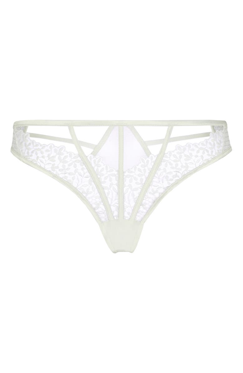 Hunkemöller Kristina High Leg Thong, Alternate, color, Snow White