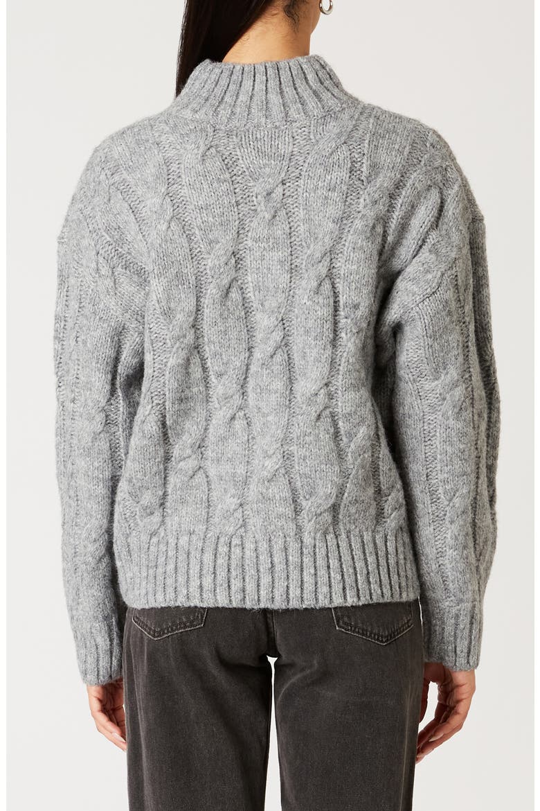 Fiji Turtleneck Sweater, Alternate, color, HEATHER GREY