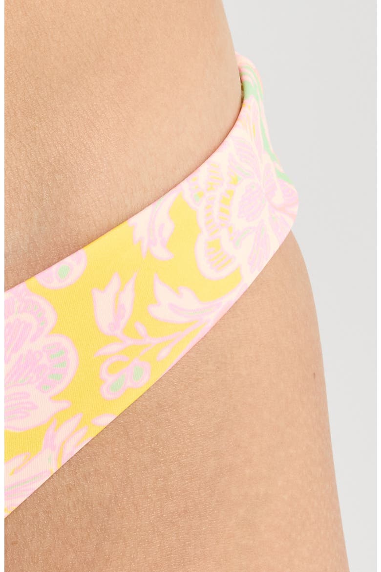 Arabian Nights Flash Bikini Bottoms, Alternate, color, BRIGHT YELLOW/ PINK MULTI