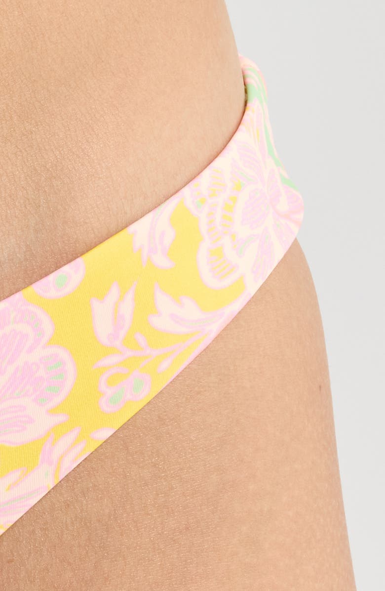 Maaji Arabian Nights Flash Bikini Bottoms, Alternate, color, Bright Yellow/ Pink Multi