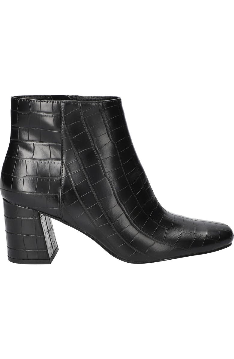 Bella Vita Wilma Croc Embossed Bootie, Alternate, color, Black Croco