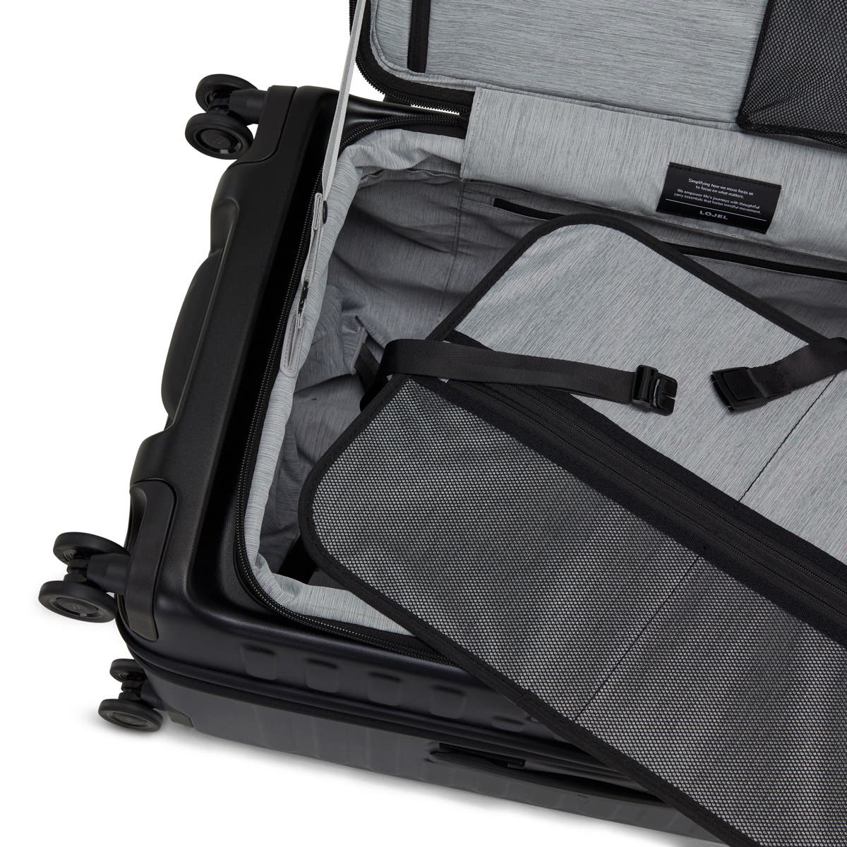 LOJEL Cubo Fit Lite Check in 28 inch Lightweight Luggage, Alternate, color, Black