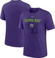 Nike Men's Nike Purple Tampa Bay Rays Rewind Retro Tri-Blend T-Shirt