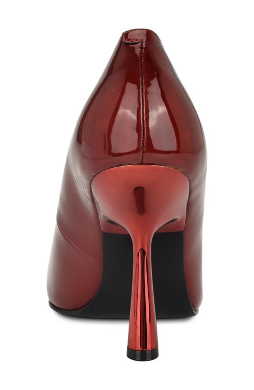 Nine West Lorela Pointed Toe Pump In Burgundy