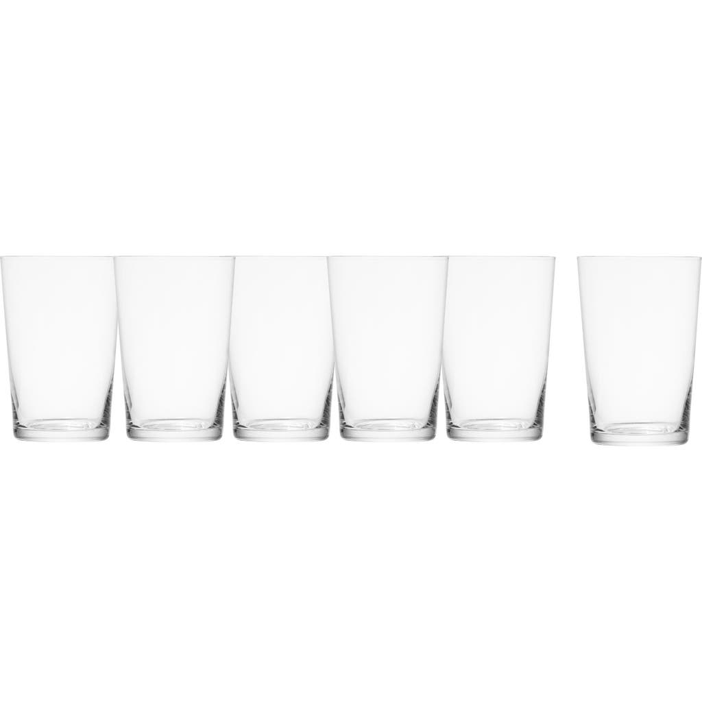 Schott Zwiesel Basic Bar Set Of 6 Soda/beer Glasses In Transparent