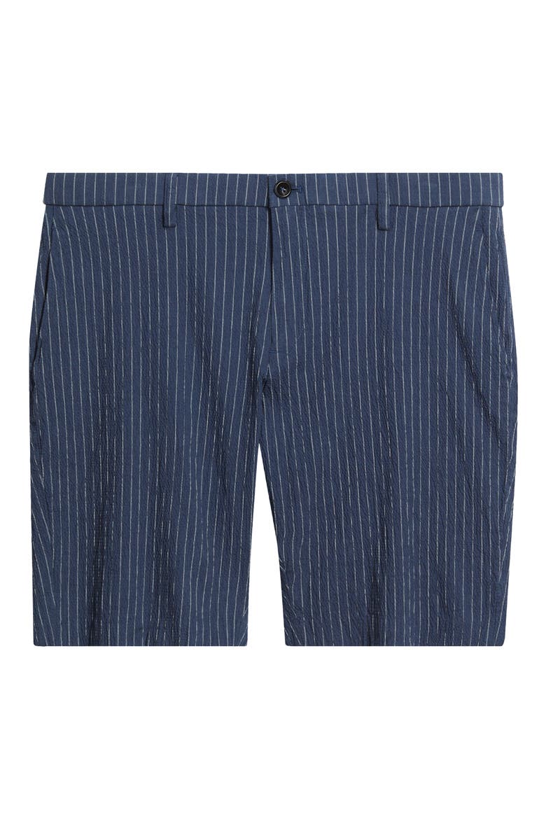 Oasis Seersucker Bermuda Shorts, Alternate, color, INDIGO/ NATURAL