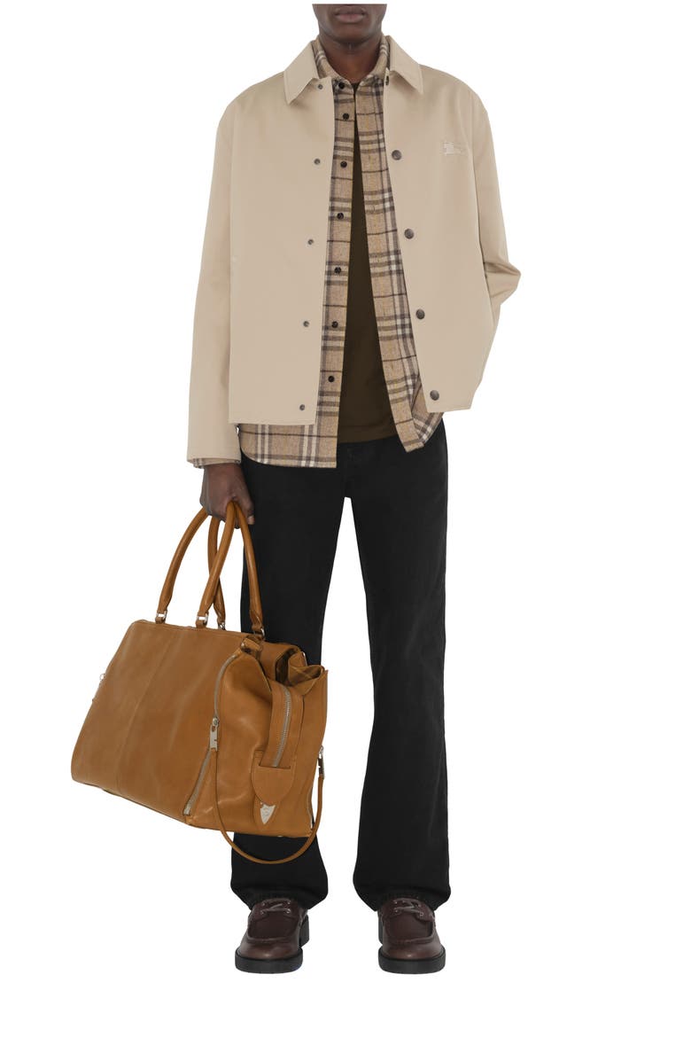 Gabardine Jacket, Main, color, Fossil