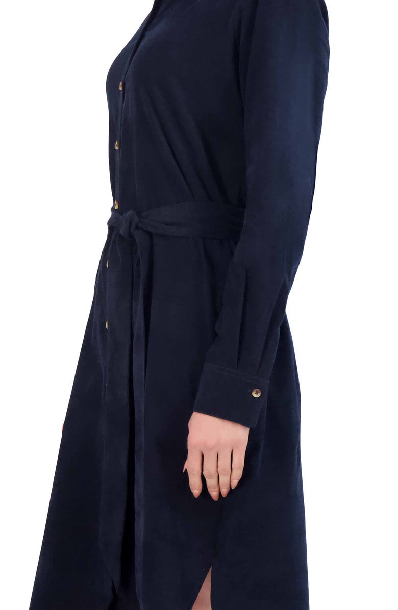 Foxcroft Rocca Long Sleeve Corduroy Shirtdress, Alternate, color, 