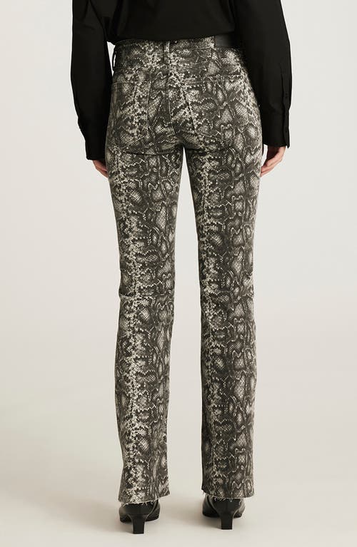 Mavi Jeans Vicky Snake Print Mid Rise Bootcut Jeans In Multi