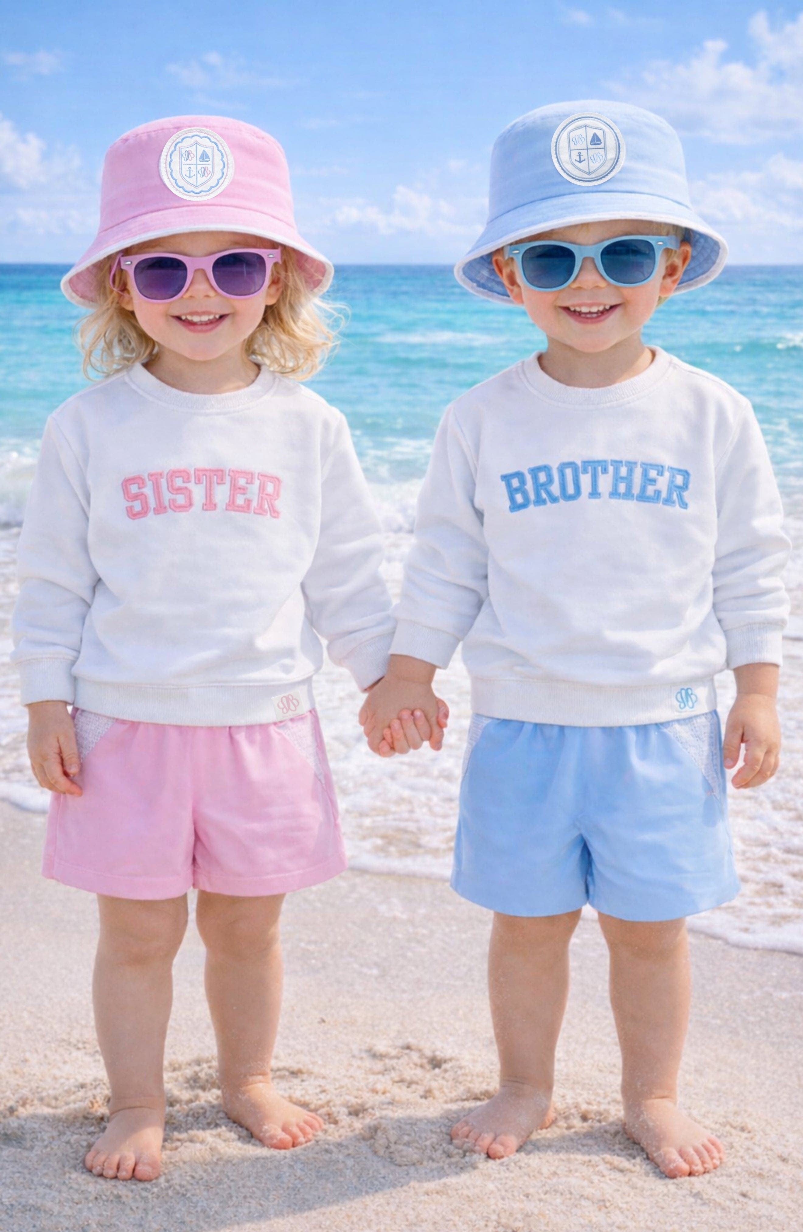 Bits & Bows Coastal Crest Bucket Hat (Toddler, Little Kid, Big Kid ...