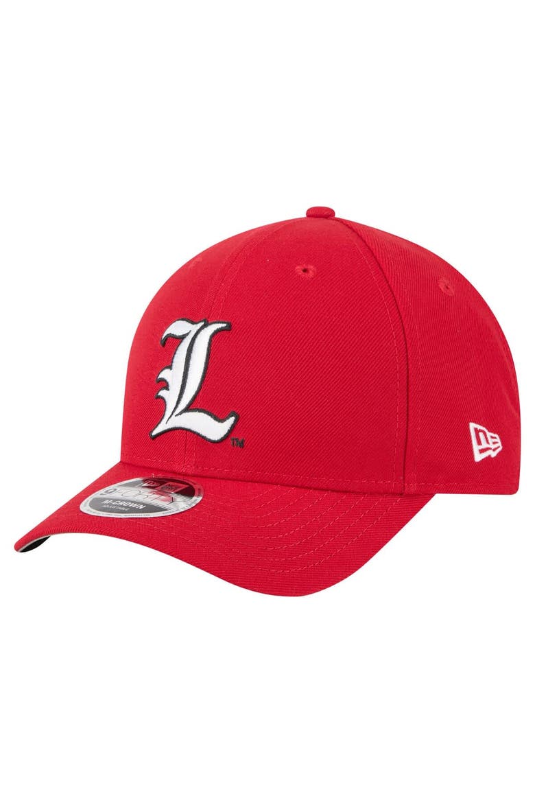 Men's New Era Red Louisville Cardinals Team Collective 9FORTY M-Crown Adjustable Hat, Main, color, Red