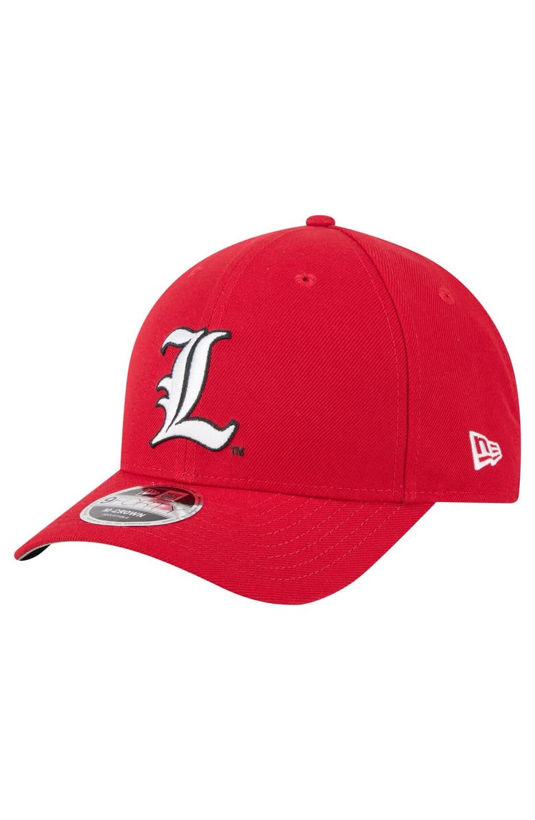 New Era Men's New Era Red Louisville Cardinals Team Collective 9FORTY M-Crown Adjustable Hat, Main, color, Red