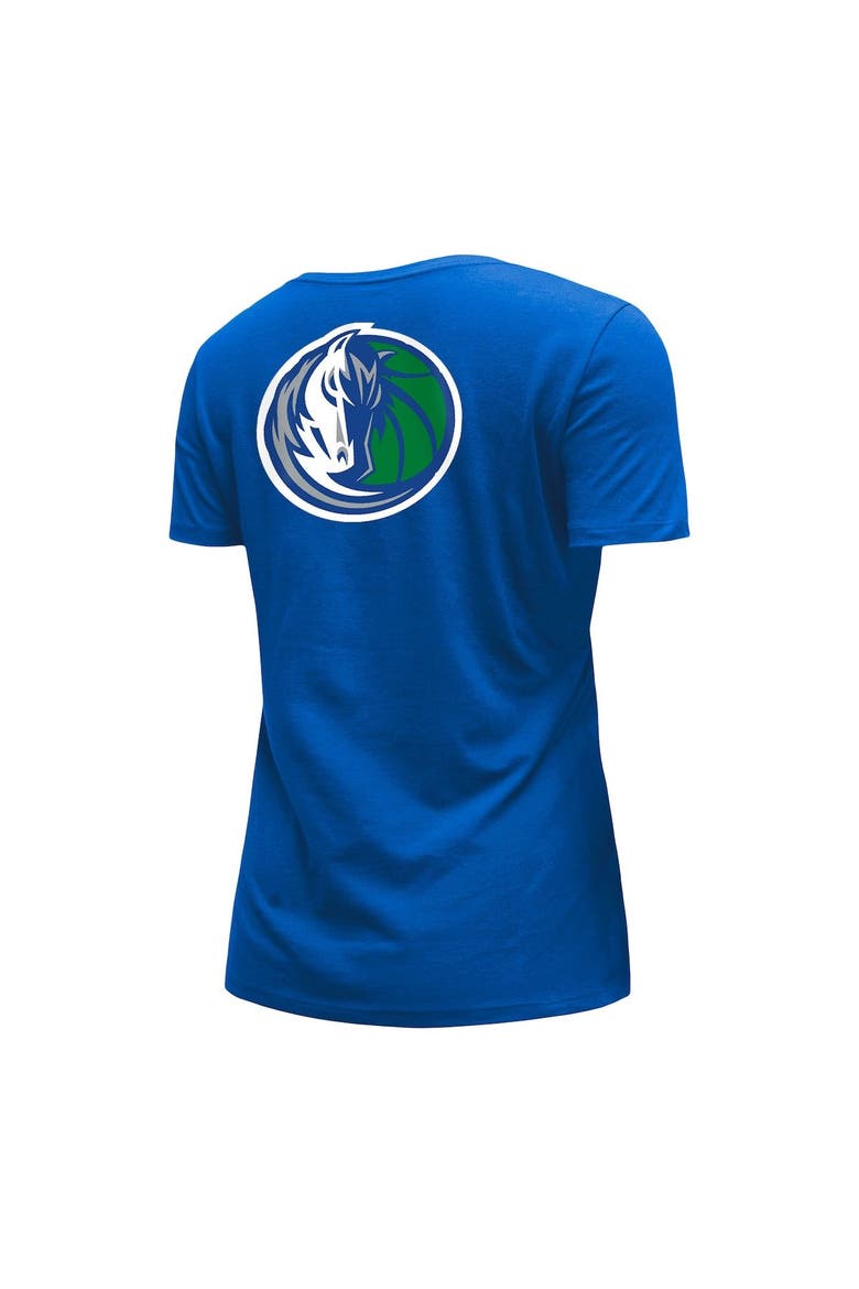 Women's New Era Blue Dallas Mavericks 2022/23 City Edition V-Neck T-Shirt, Alternate, color, Blue
