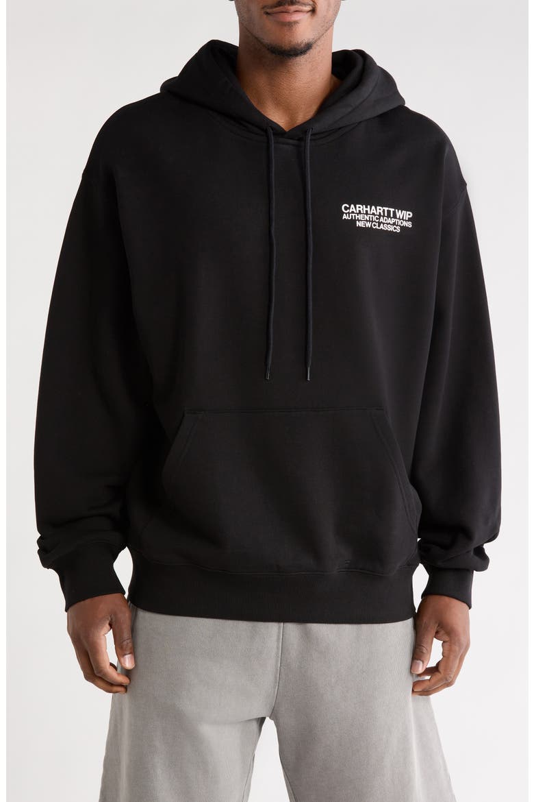 Sean Hamilton Oversize Cotton Hoodie, Main, color, BLACK