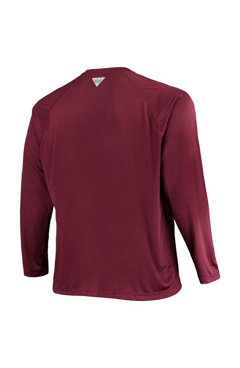 Columbia Men's Columbia Maroon Texas A&M Aggies Big & Tall Terminal Tackle Omni-Shade Long Sleeve Raglan T-Shirt, Alternate, color, Maroon