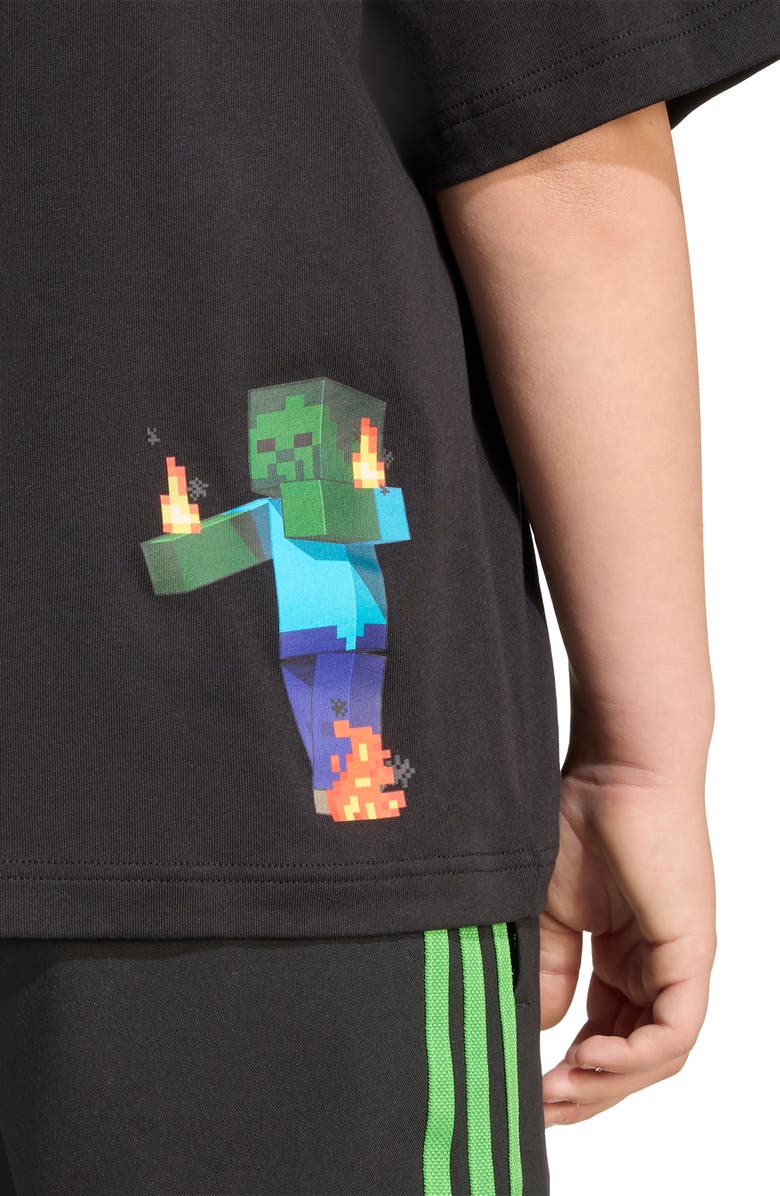 adidas Originals x Minecraft Trefoil Logo Graphic T-Shirt, Alternate, color,