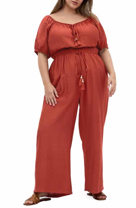 City Chic Erica Wide Leg Jumpsuit