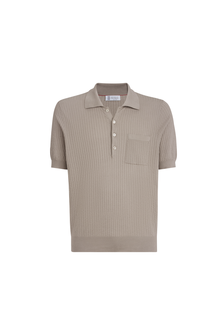 Rib knit polo, Alternate, color, Dove Grey
