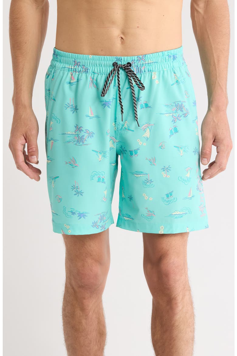 Lafitenia Volley Swim Shorts, Main, color, TROPICAL MIST
