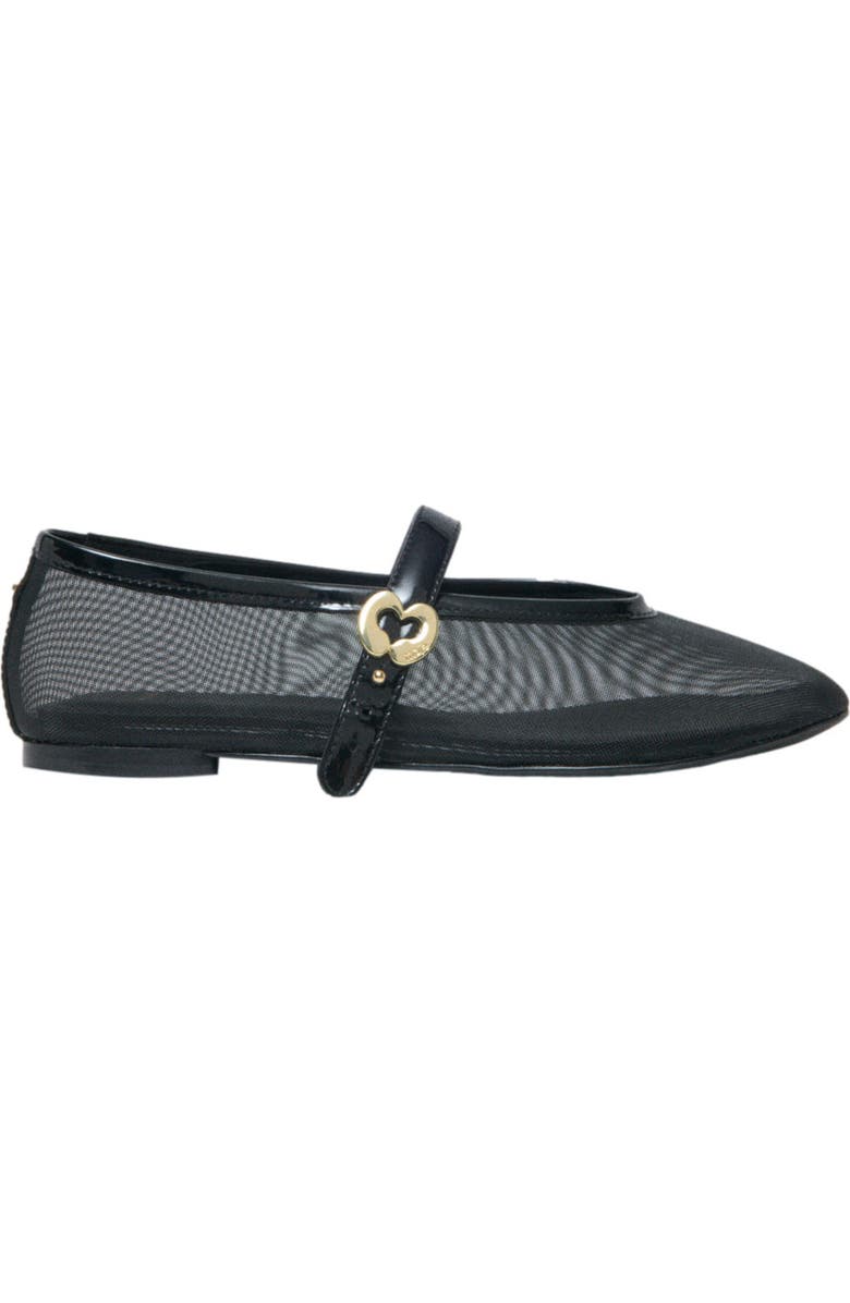 maje Mesh ballet flats, Main, color, Black