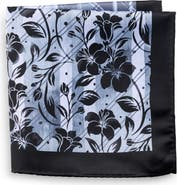 Synrgy by DXL Big & Tall Winter Floral Pocket Square