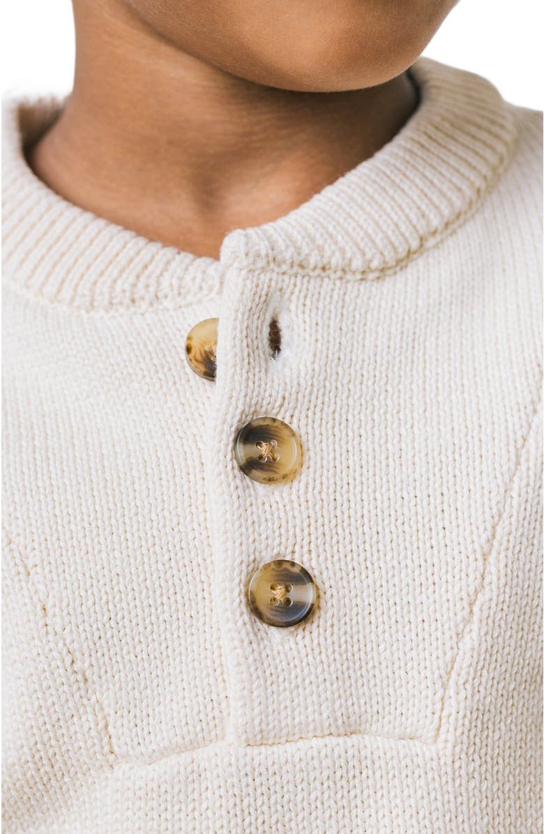Hope & Henry Baby Boys' Henley Sweater with Rib Details, Infant, Alternate, color, 