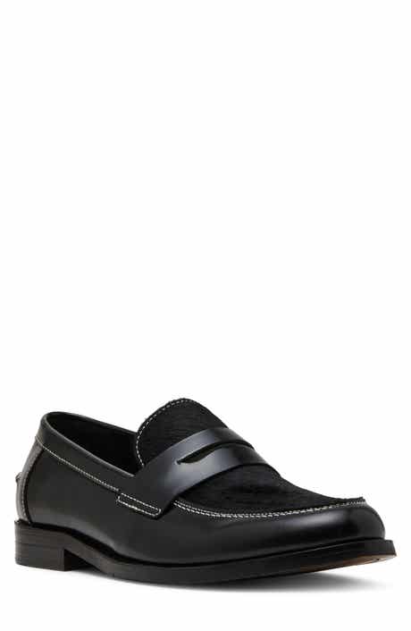 Steve Madden Natan Genuine Calf Hair Penny Loafer