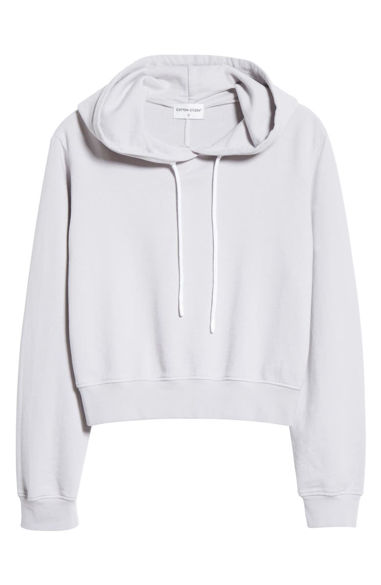 COTTON CITIZEN Milan Crop Distressed Hoodie, Alternate, color,