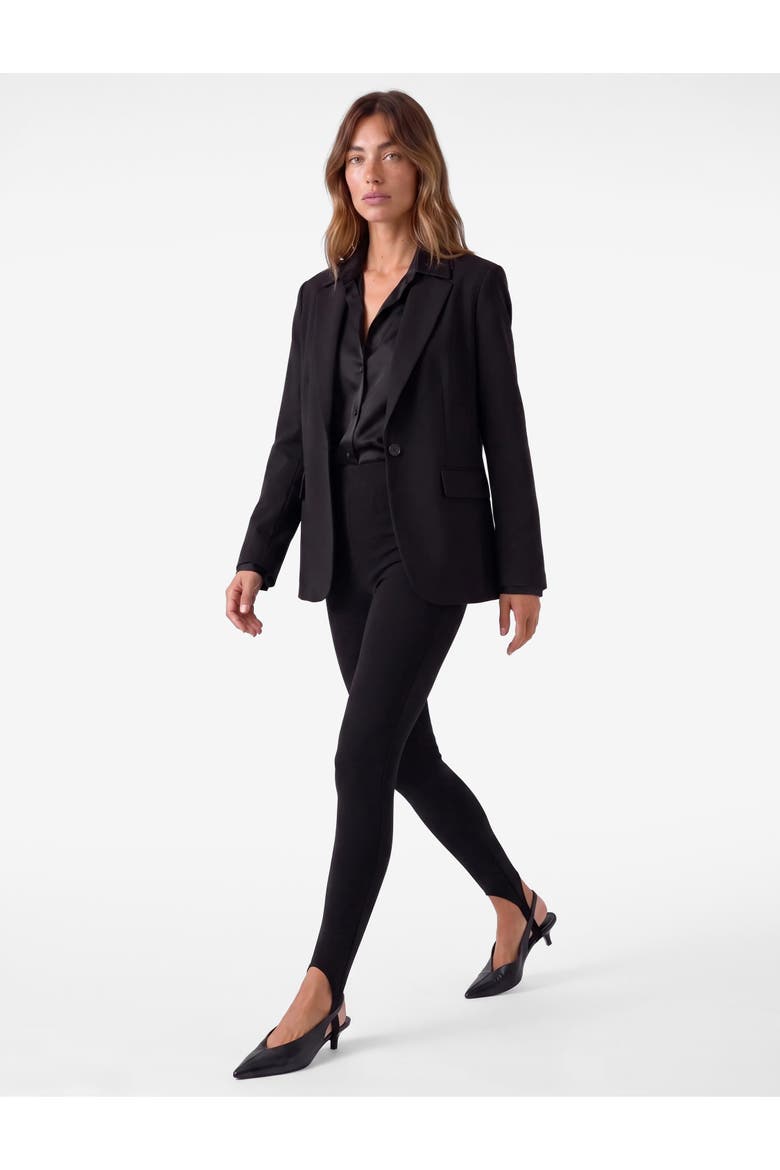 Leggings With Foot Strap Detail, Alternate, color, BLACK