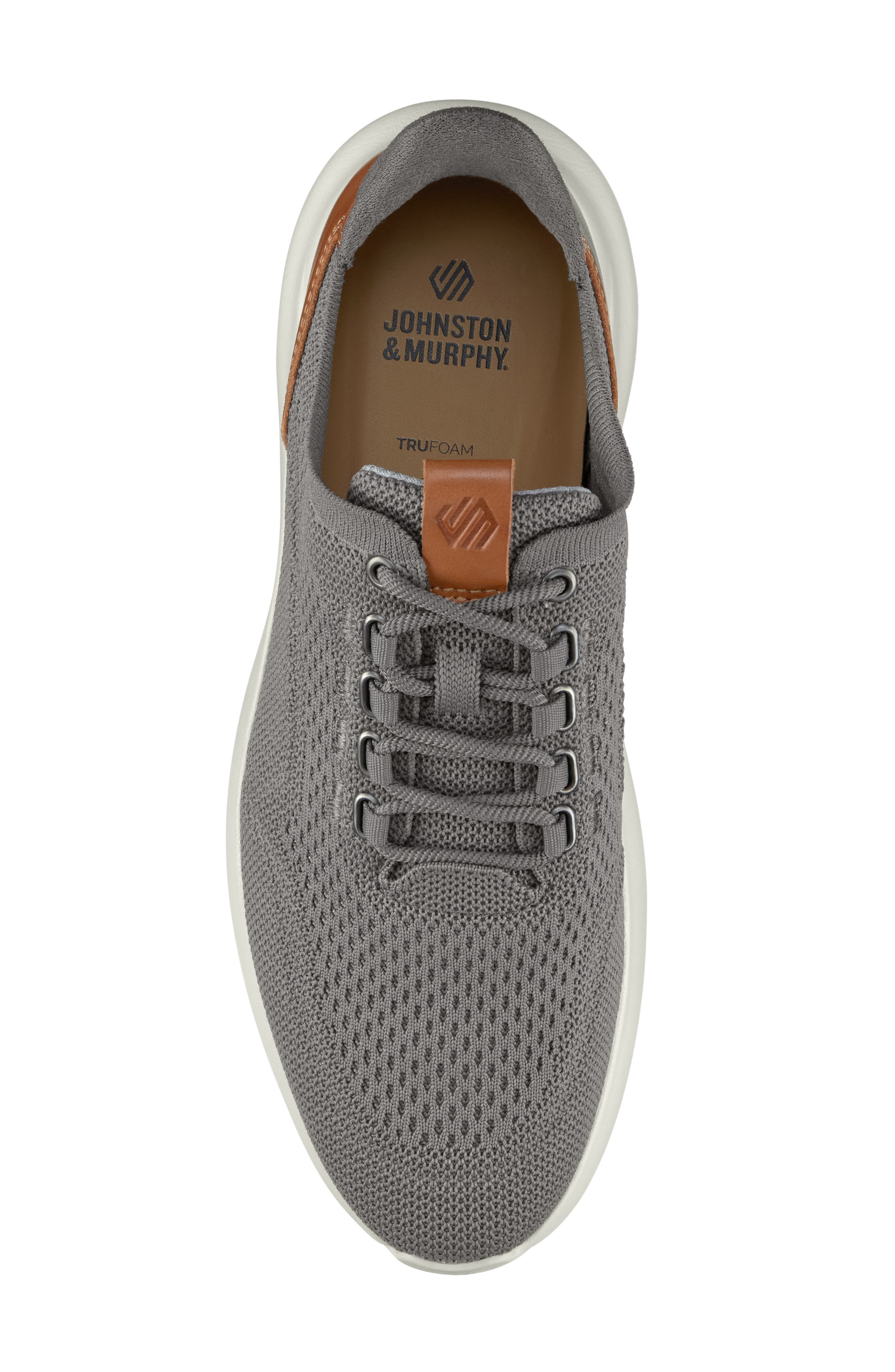 Johnston & Murphy Amherst 2.0 Knit Sneaker, Alternate, color, Gray Knit