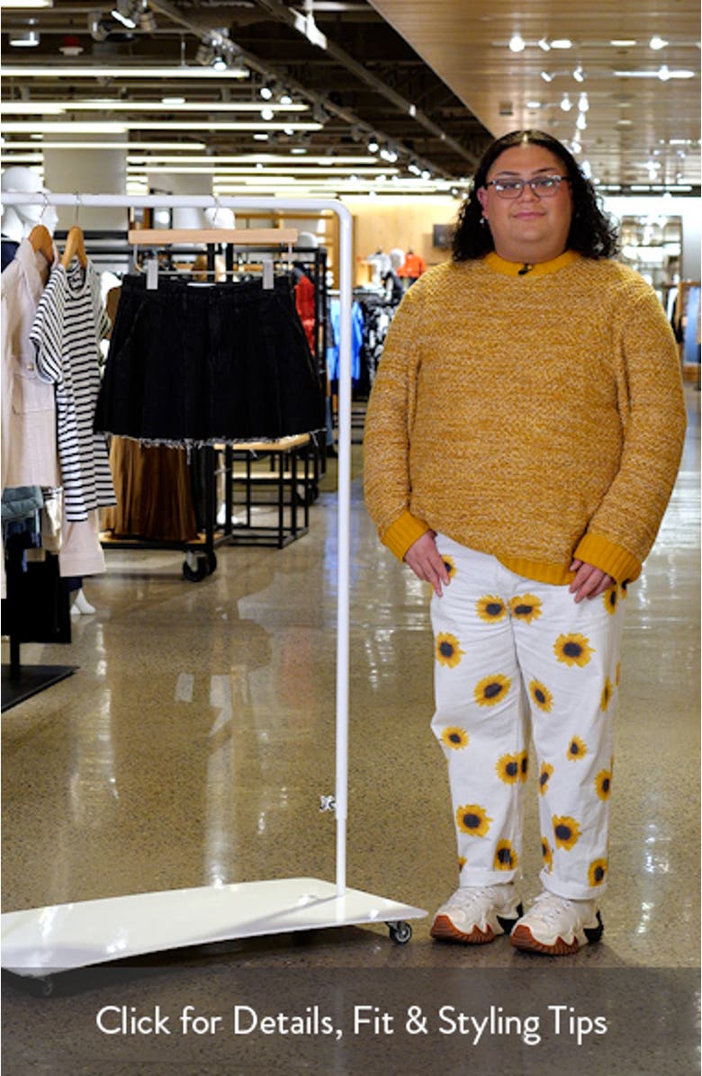 Everest Pleat Denim Miniskirt, sales video thumbnail