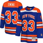 Mitchell & Ness Youth Mitchell & Ness Patrick Ewing Blue New York Knicks Maxxed Out 2.0 Fashion Hockey Jersey