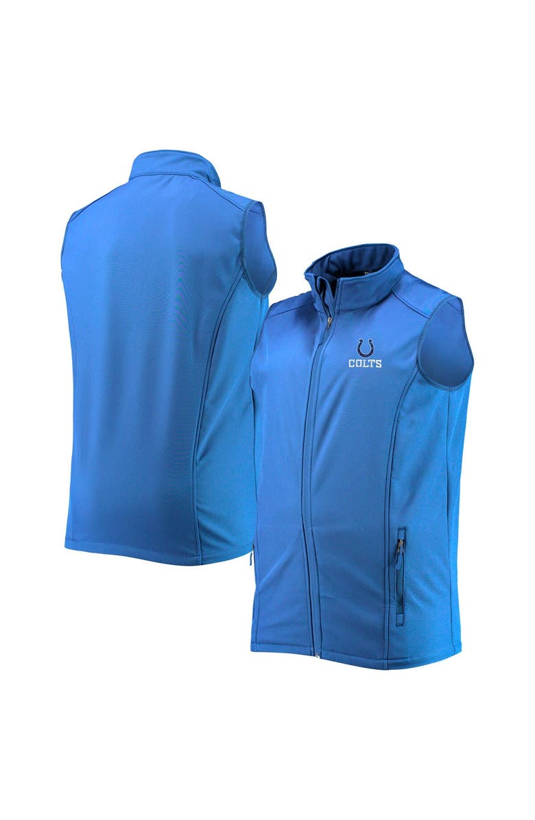 DUNBROOKE Men's Dunbrooke Royal Indianapolis Colts Big & Tall Archer Softshell Full-Zip Vest, Main, color, Royal