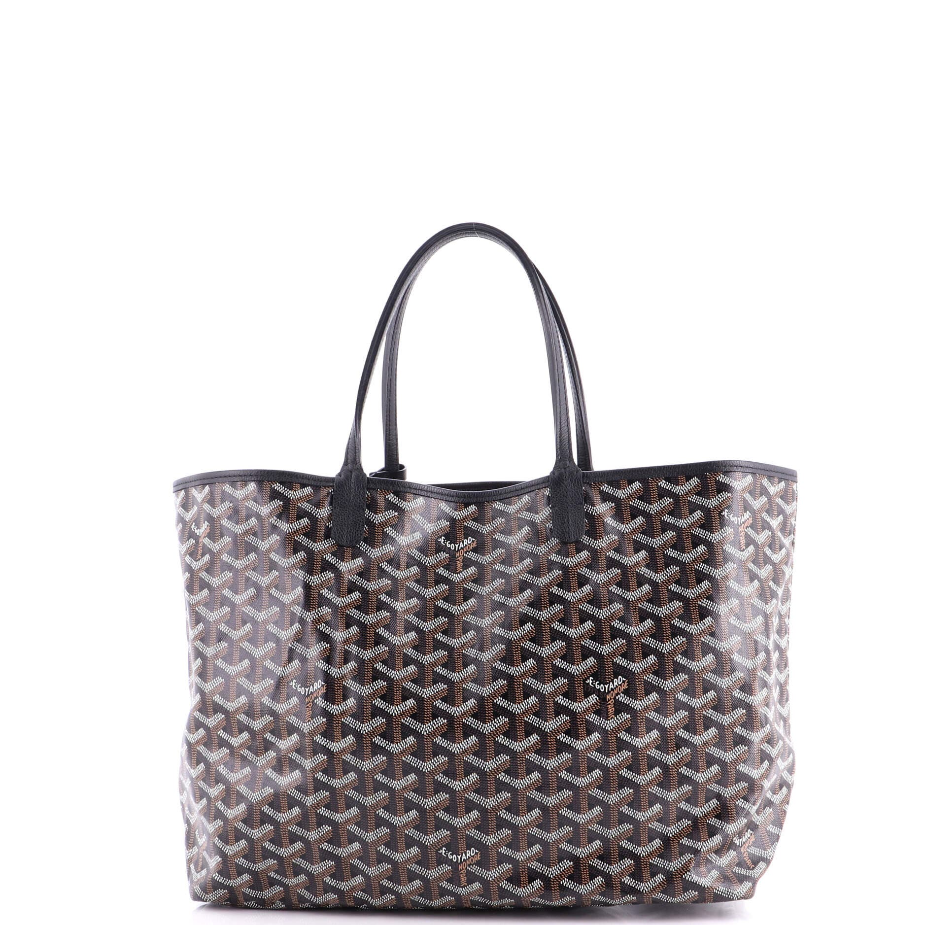 Pre-Owned Goyard Saint Louis Tote Coated Canvas PM, Alternate, color, Black