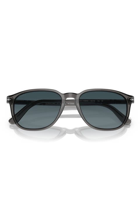 55mm Gradient Polarized Square Sunglasses