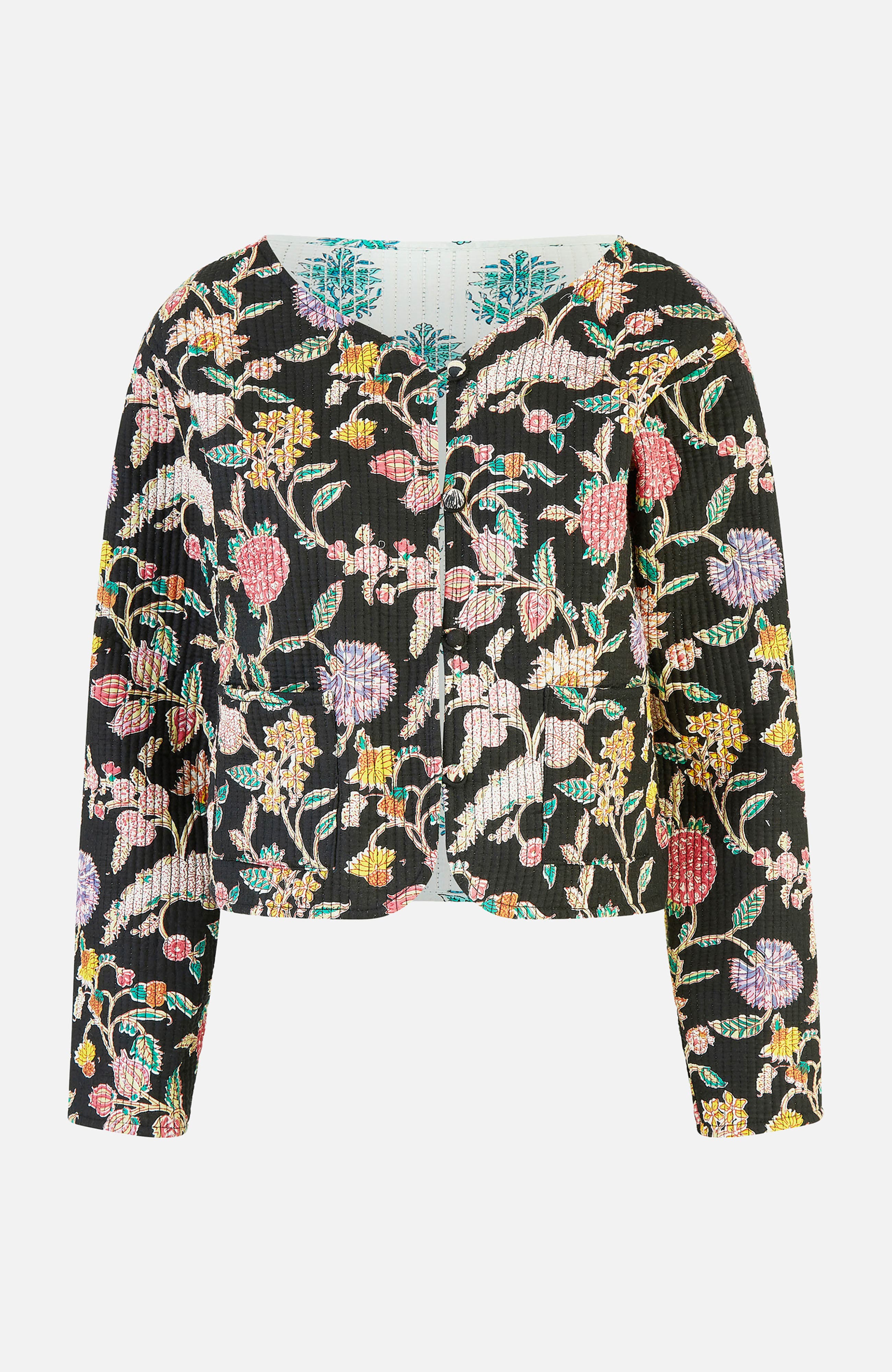 Reversible Floral Quilted Jacket - image 2
