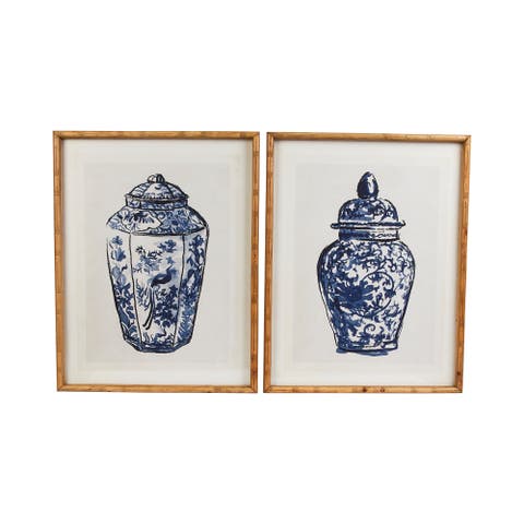 Framed Ginger Jar Wall Art