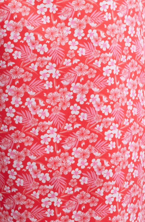 Johnnie-o Lei Swim Trunks In Rouge Red