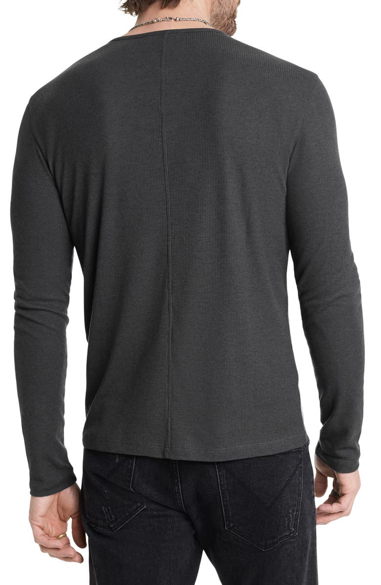 John Varvatos Carver Long Sleeve Lyocell & Wool Henley, Alternate, color, 