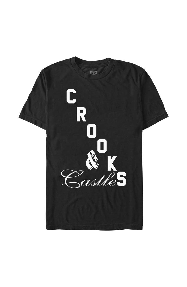 Crooks & Castles Men's Crooks & Castles Big Bold Script Logo  Graphic T-Shirt, Main, color, Black